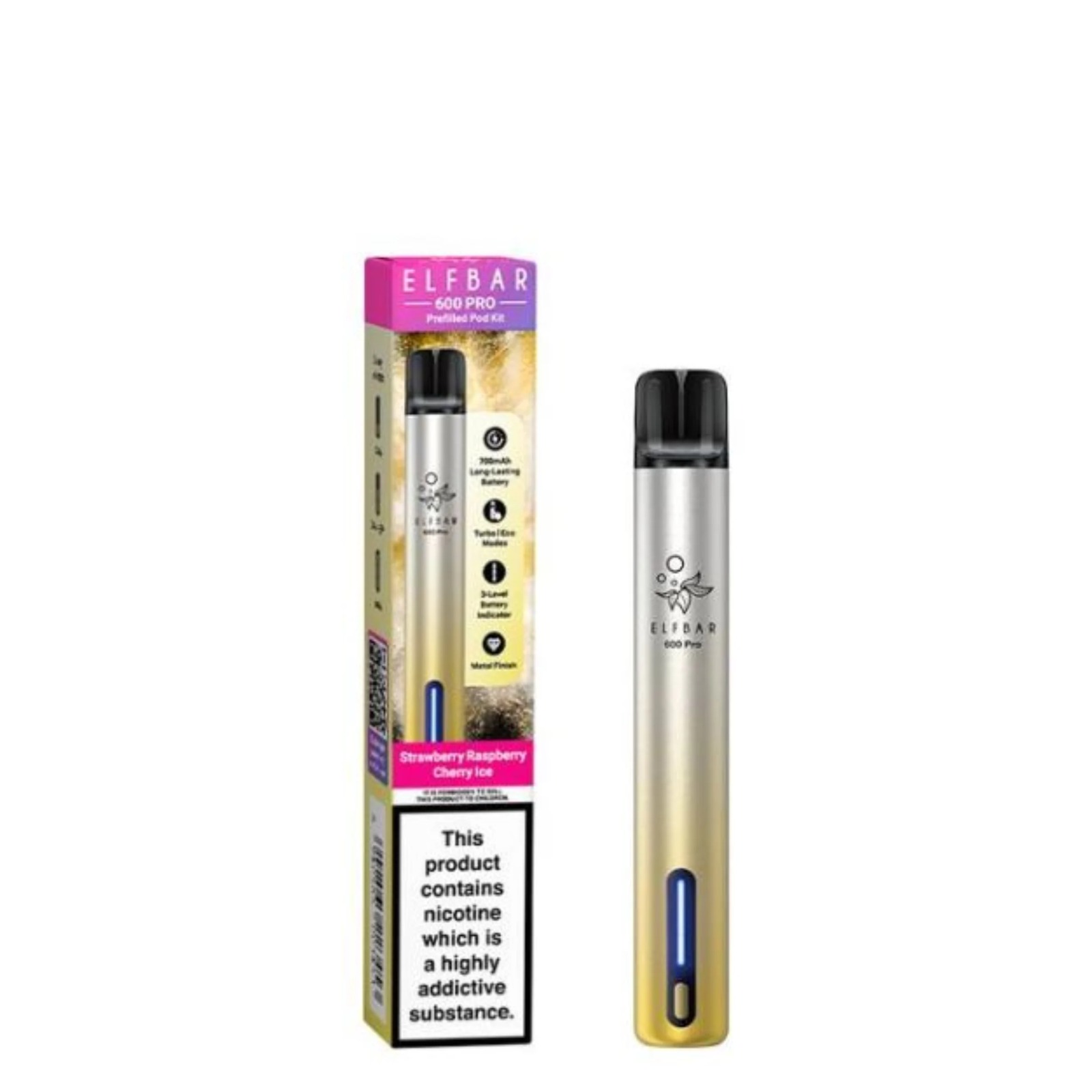 Elf Bar 600 Pro Prefilled Pod Vape Kit - Image 6