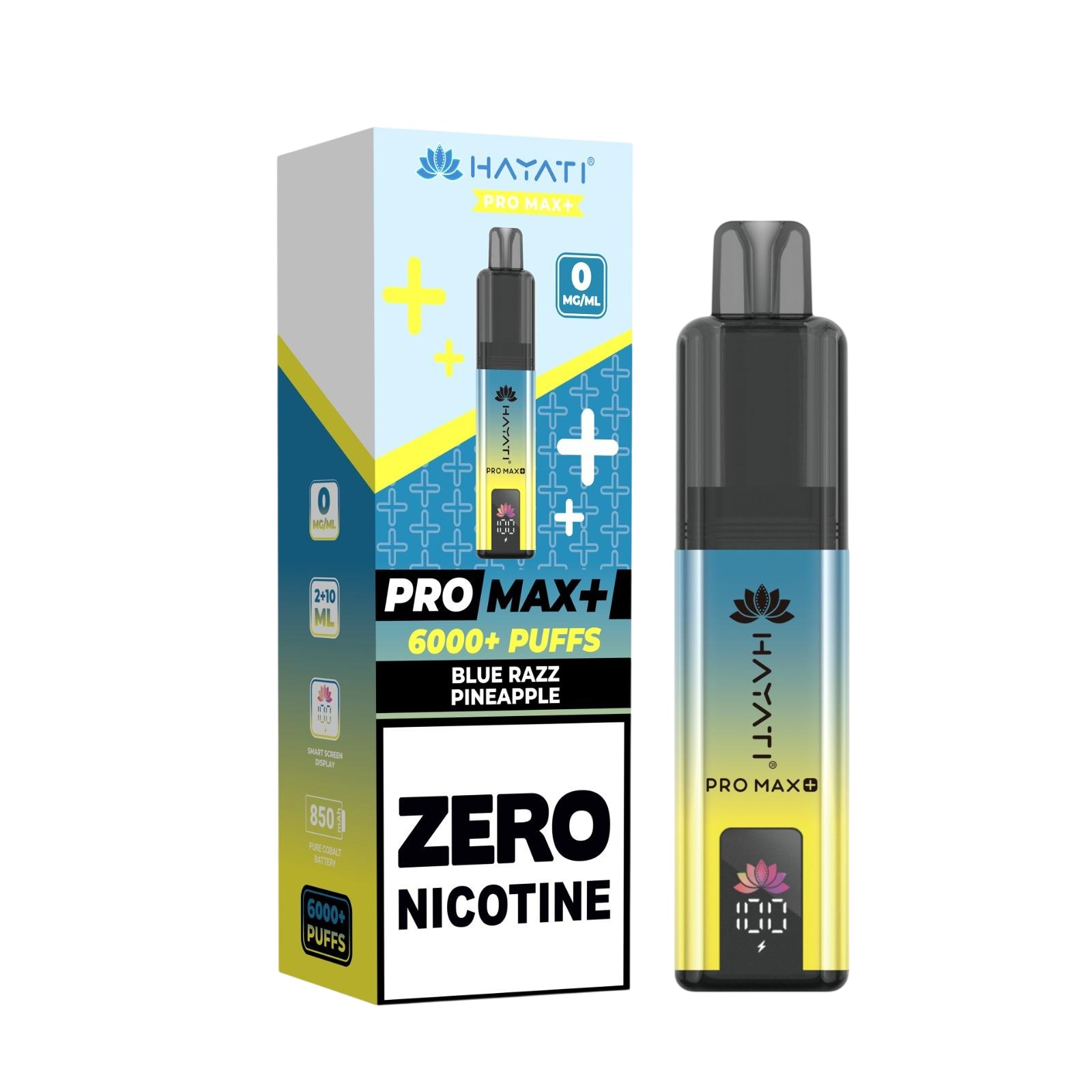 Hayati Pro Max+ 6000 Prefilled Pod Vape Kit Zero Nicotine - Image 7