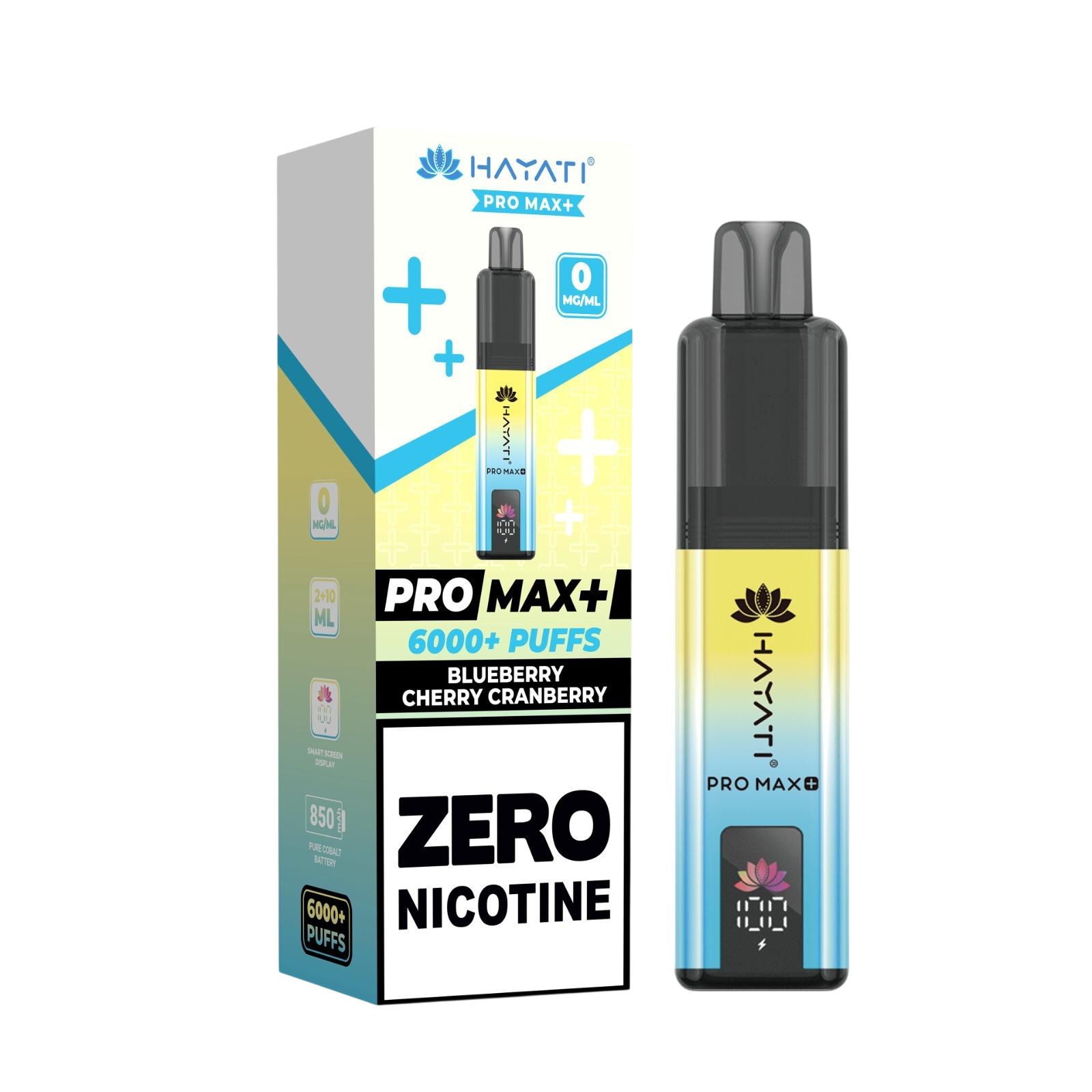 Hayati Pro Max+ 6000 Prefilled Pod Vape Kit Zero Nicotine - Image 9