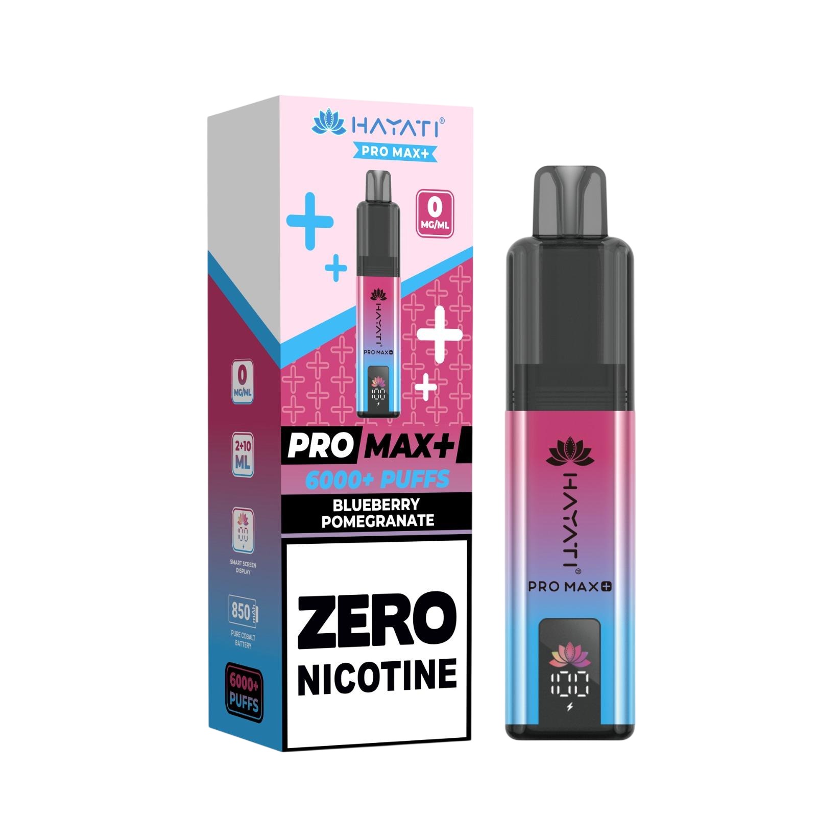 Hayati Pro Max+ 6000 Prefilled Pod Vape Kit Zero Nicotine - Image 10