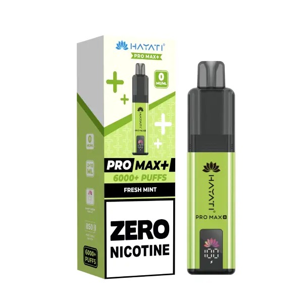 Hayati Pro Max+ 6000 Prefilled Pod Vape Kit Zero Nicotine - Image 13