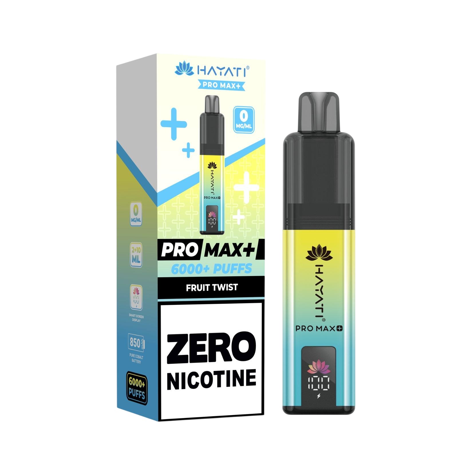 Hayati Pro Max+ 6000 Prefilled Pod Vape Kit Zero Nicotine - Image 14