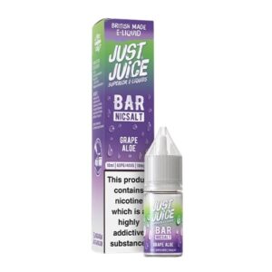 Grape Aloe Bar 10ml Nic Salt Just Juice