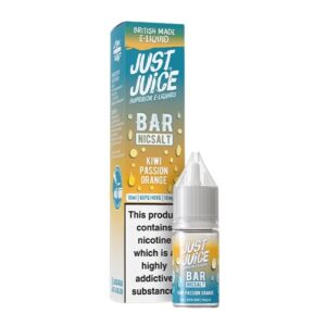 Kiwi Passion Orange Bar 10ml Nic Salt Just Juice