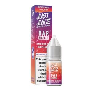 Raspberry & Grapefruit Bar 10ml Nic Salt Just Juice