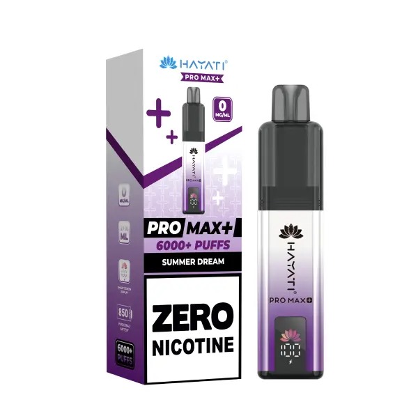 Hayati Pro Max+ 6000 Prefilled Pod Vape Kit Zero Nicotine - Image 19