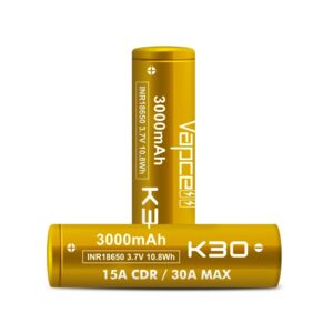 Vapcell K30 3000mAh 18650 Battery 15A/30A