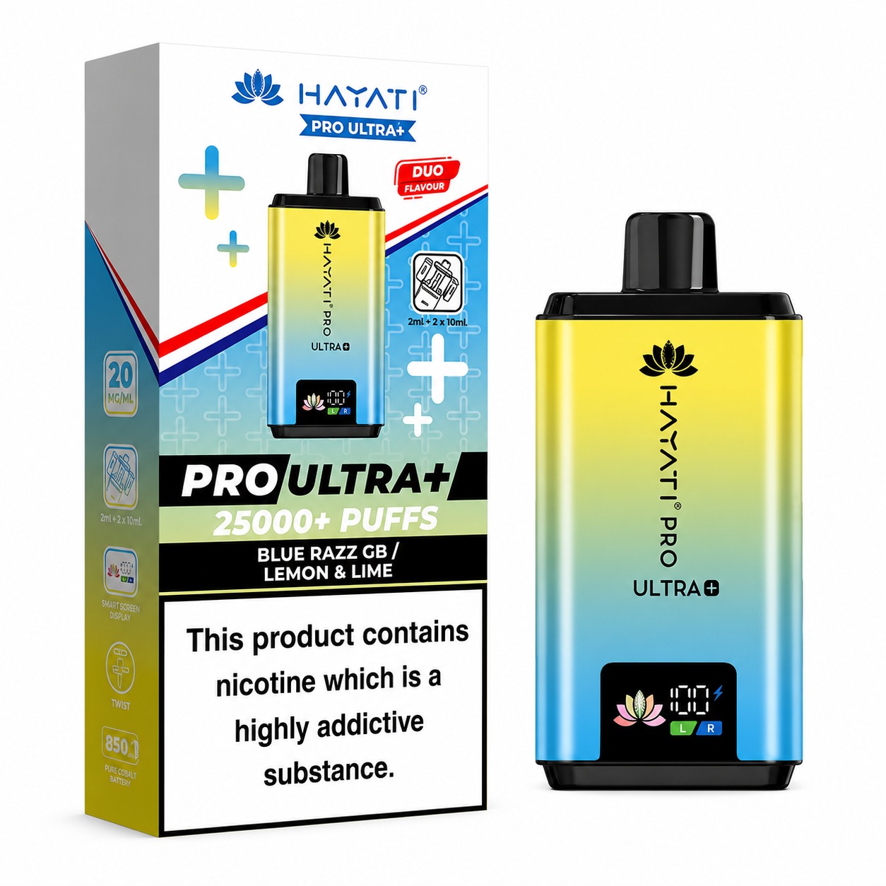 Hayati Pro Ultra Plus 25000 Prefilled Pod Vape Kit 20mg - Image 6