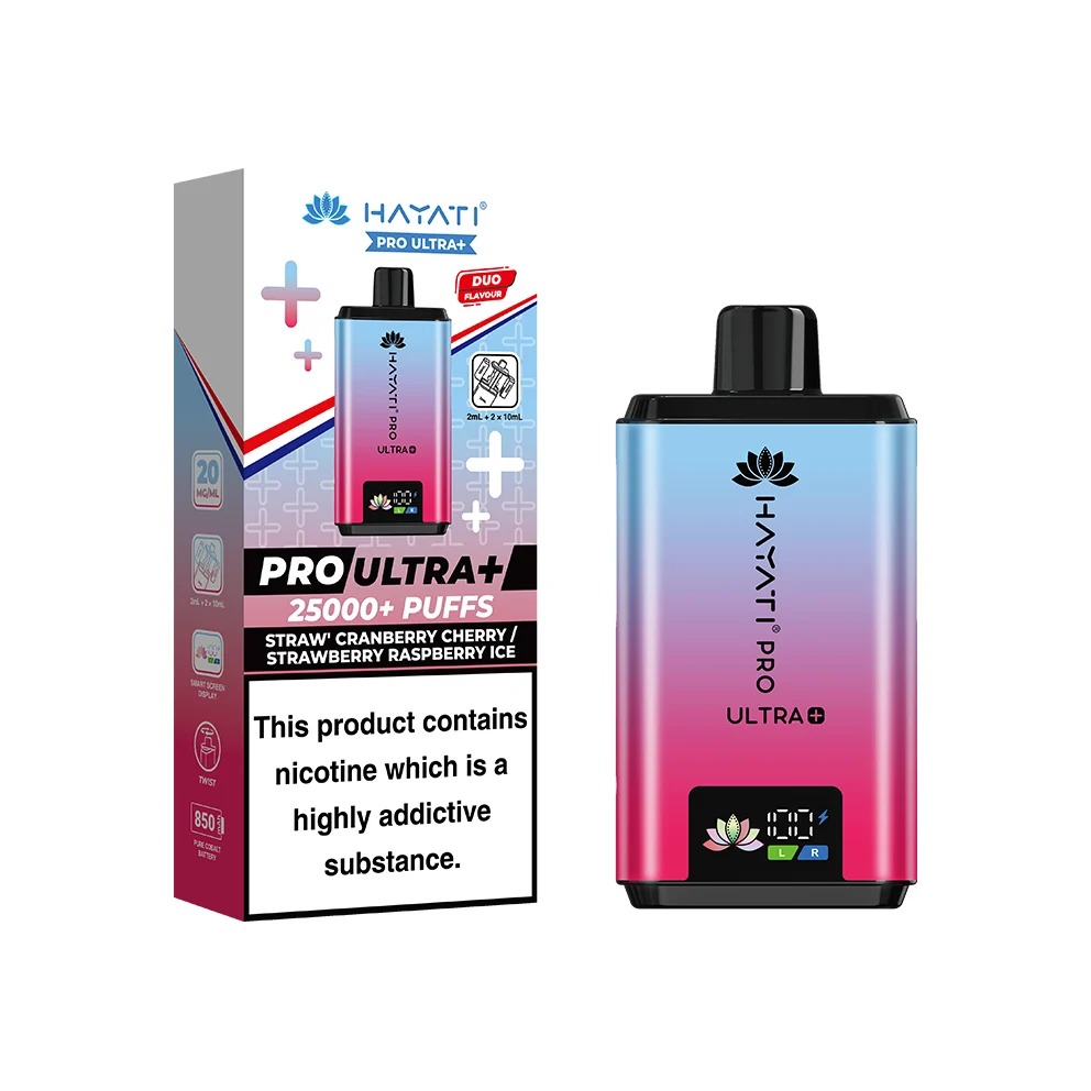 Hayati Pro Ultra Plus 25000 Prefilled Pod Vape Kit 20mg - Image 2
