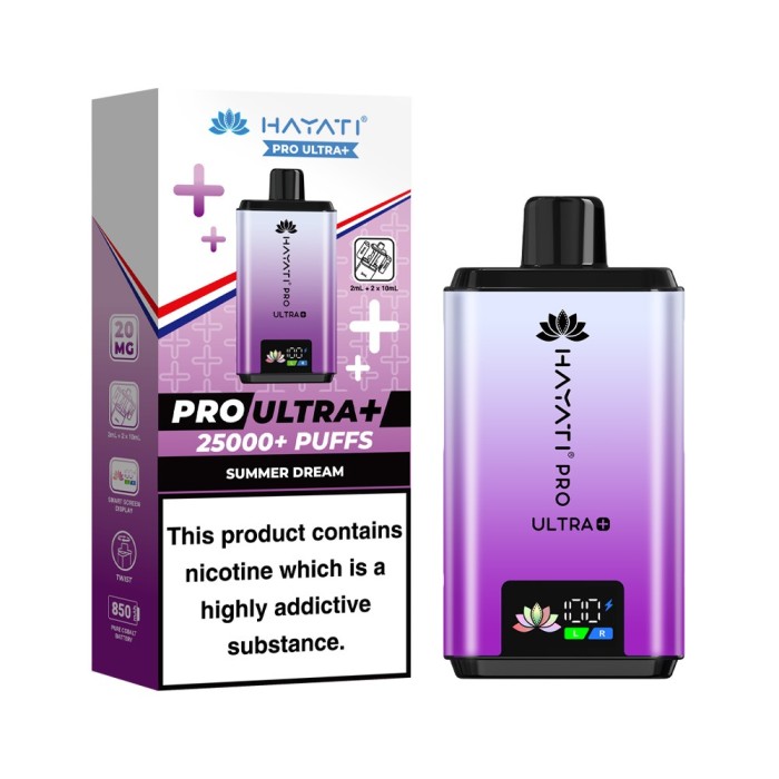 Hayati Pro Ultra Plus 25000 Prefilled Pod Vape Kit 20mg - Image 12