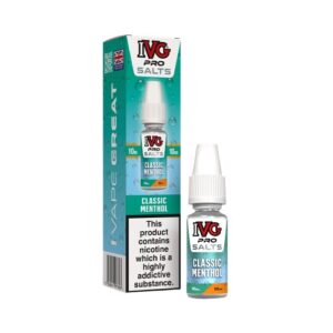 Classic Menthol 10ml Nic Salt IVG Pro