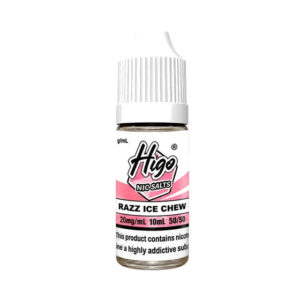 Razz Ice Chew Nic Salt 10ml Higo Crystal Pack Of 10