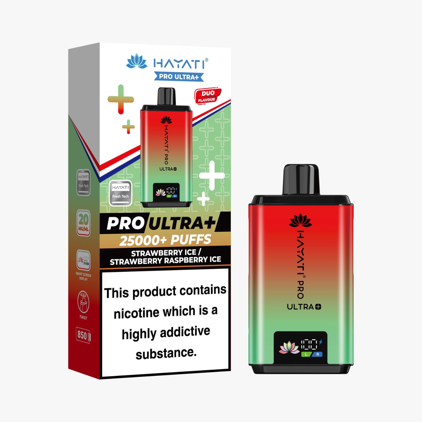 Hayati Pro Ultra Plus 25000 Prefilled Pod Vape Kit 20mg - Image 8