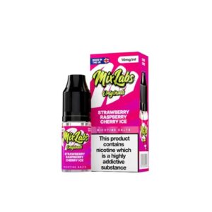 Strawberry Raspberry Cherry Ice 10ml Nic Salt Mix Labs Originals