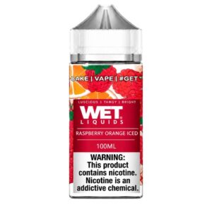 Raspberry Orange Iced 100ml E Liquid Wet Liquids