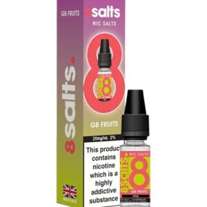 GB Fruits 10ml Nic Salt 8Salts By 88Vape